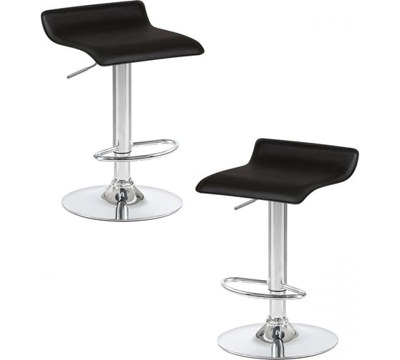 Стул барный DOBRIN набор 2 шт TOMMY (чёрный) LM-3013-N_CH-M_EL-black