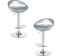 Стул барный DOBRIN набор 2 шт DISCO (серебряный) LM-1010-N_CH-M_ABS-silver