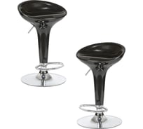 Стул барный DOBRIN набор 2 шт BOMBA (чёрный) LM-1004-N_CH-M_ABS-black