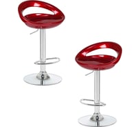 Стул барный DOBRIN набор 2 шт DISCO (бордовый металлик) LM-1010-N_CH-M_ABS-burgundy-metallic