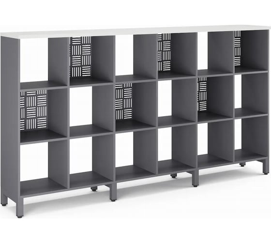 Стеллажная система SQ-3Х6 graphite/premium Kobor 221135