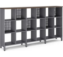 Стеллажная система SQ-3Х6 graphite/charlston Kobor 220411