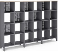 Стеллажная система SQ-4X6 graphite/natural Kobor 220446