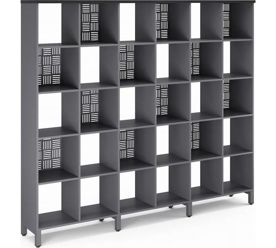 Стеллажная система SQ-5X6 graphite/wood Kobor 221559