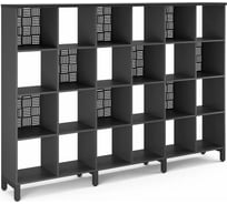 Стеллажная система SQ-4X6 black/wood Kobor 221540