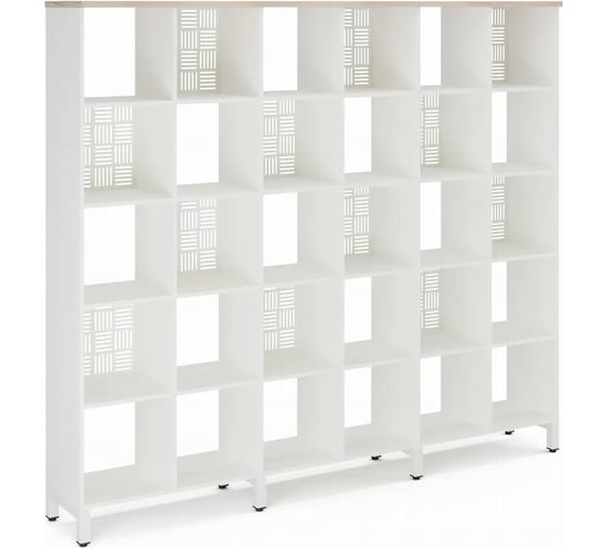 Стеллажная система SQ-5X6 white/natural Kobor 220476