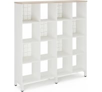 Стеллажная система SQ-4X4 white/natural Kobor 220440