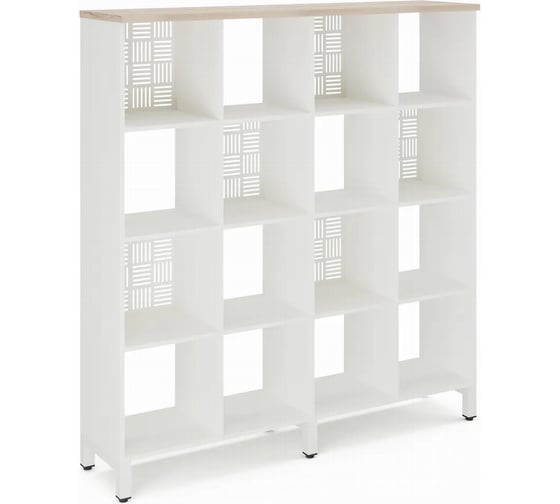 Стеллажная система SQ-4X4 white/natural Kobor 220440