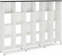 Стеллажная система SQ-4X6 white/wood Kobor 221546