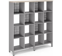 Стеллажная система SQ-4X4 aluminum/natural Kobor 220437