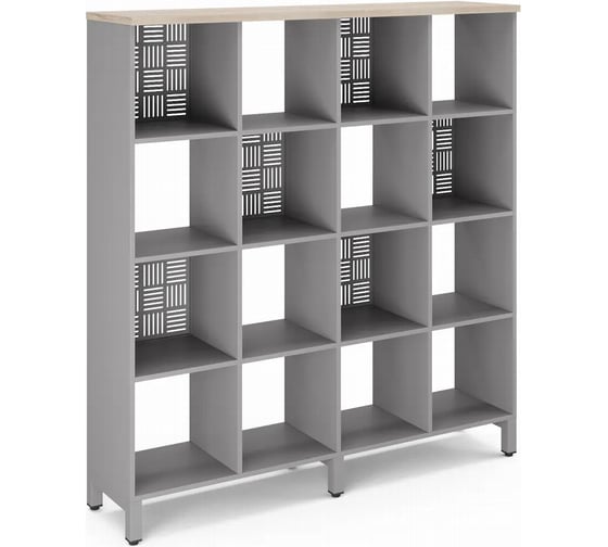 Стеллажная система SQ-4X4 aluminum/natural Kobor 220437