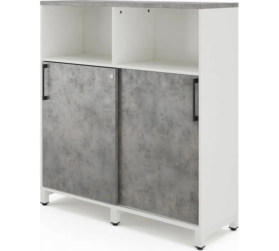 Шкаф открытый Kobor HK/2/1-120/40/M white/chicago 221912