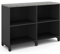 Шкаф открытый Kobor HO/2-120/40/M black/chicago 221792