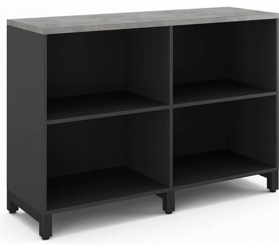 Шкаф открытый Kobor HO/2-120/40/M black/chicago 221792