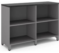 Шкаф открытый Kobor HO/2-120/40/M aluminum/wood 221825