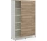 Шкаф-купе Kobor HK/5-120/60/M white/natural 221101 2