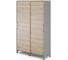 Шкаф-купе Kobor HK/5-120/40/M aluminum/natural 221074 1