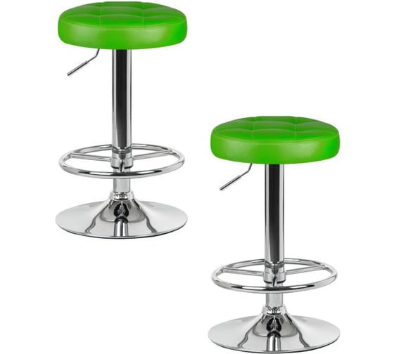 Табурет барный DOBRIN набор 2 шт BRUNO (зелёный) LM-5008-N_CH-M_EL-green