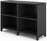 Шкаф открытый Kobor HO/2-120/40/M black/wood 221795 2