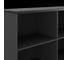 Шкаф открытый Kobor HO/2-120/40/M black/wood 221795 3
