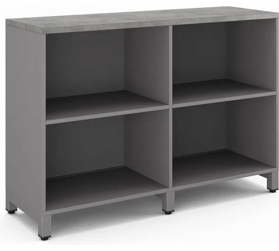 Шкаф открытый Kobor HO/2-120/40/M aluminum/charlston 220824