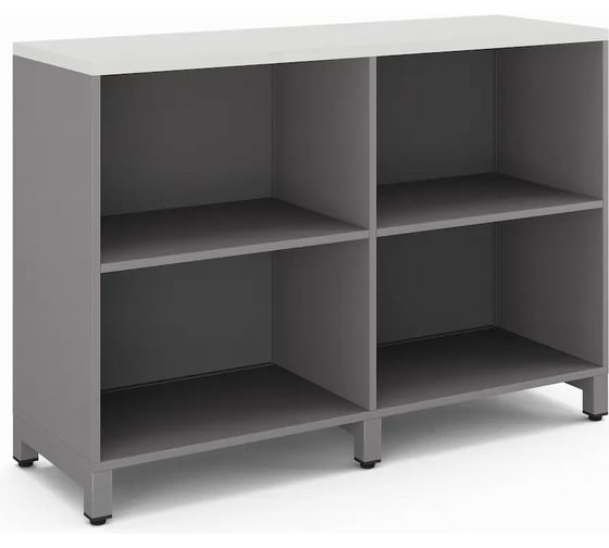 Шкаф открытый Kobor HO/2-120/40/M aluminum/premium 220818