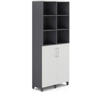 Шкаф распашной Kobor HR/3/3-90/60/M graphite/premium 221123
