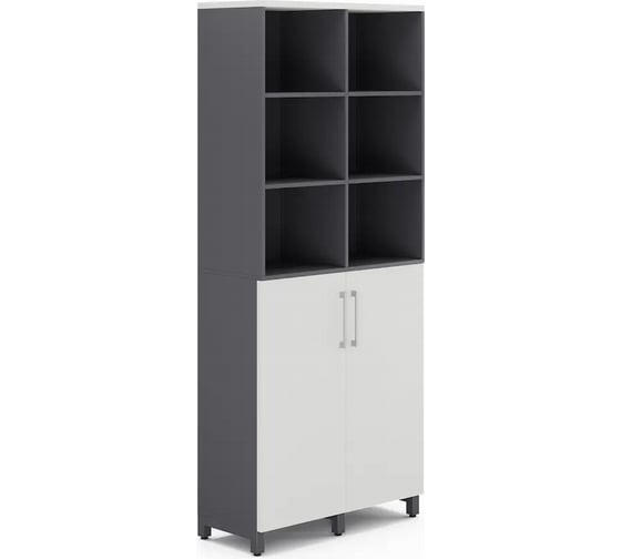 Шкаф распашной Kobor HR/3/3-90/60/M graphite/premium 221123