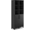 Шкаф распашной Kobor HR/3/3-90/40/M black/wood 221995 1