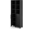 Шкаф распашной Kobor HR/3/3-90/40/M black/wood 221995 2