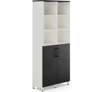 Шкаф распашной Kobor HR/3/3-90/60/M white/wood 222011
