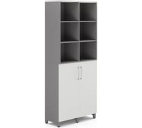 Шкаф распашной Kobor HR/3/3-90/40/M aluminum/premium 221130