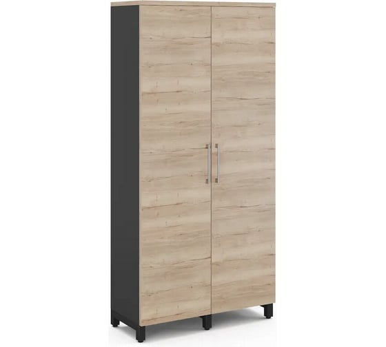 Шкаф распашной Kobor HR/5-90/40/M black/natural 221013