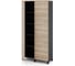 Шкаф распашной Kobor HR/5-90/40/M black/natural 221013 2