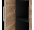 Шкаф распашной Kobor HR/5-90/40/M black/natural 221013 3