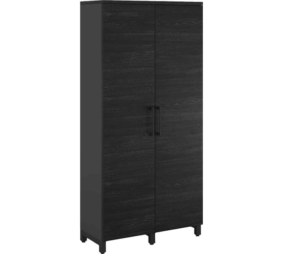 Шкаф распашной Kobor HR/5-90/40/M black/wood 221935