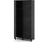 Шкаф распашной Kobor HR/5-90/40/M black/wood 221935 2
