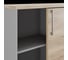Шкаф-купе Kobor HK/2-120/40/M aluminum/natural 220839 3