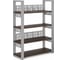 Стеллаж открытый Kobor SO4-100/36 aluminum/charlston 220282 2