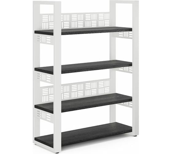 Стеллаж открытый Kobor SO4-100/36 white/wood 221435