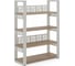 Стеллаж открытый Kobor SO4-120/36 white/natural 220293 1