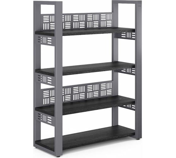 Стеллаж открытый Kobor SO4-140/36 graphite/wood 221415