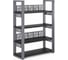 Стеллаж открытый Kobor SO4-140/36 graphite/wood 221415 1