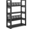 Стеллаж открытый Kobor SO4-140/36 black/wood 221404 1