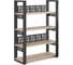 Стеллаж открытый Kobor SO4-140/36 black/natural 220249 1