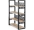 Стеллаж открытый Kobor SO4-140/36 black/natural 220249 2