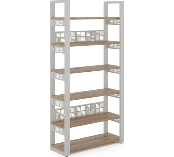 Стеллаж открытый Kobor SO6-100/36 white/natural 220352