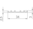 Декоративная соединительная крышка Armadillo SLD.Scope 34/3/3200 cover BL (3,2 м) 58107 2