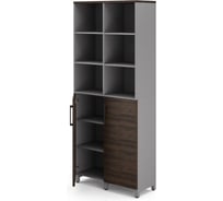 Шкаф распашной Kobor HR/3/3-90/60/M aluminum/charlston 221137