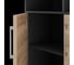 Шкаф распашной Kobor HR/3/3-90/40/M black/natural 221117 3